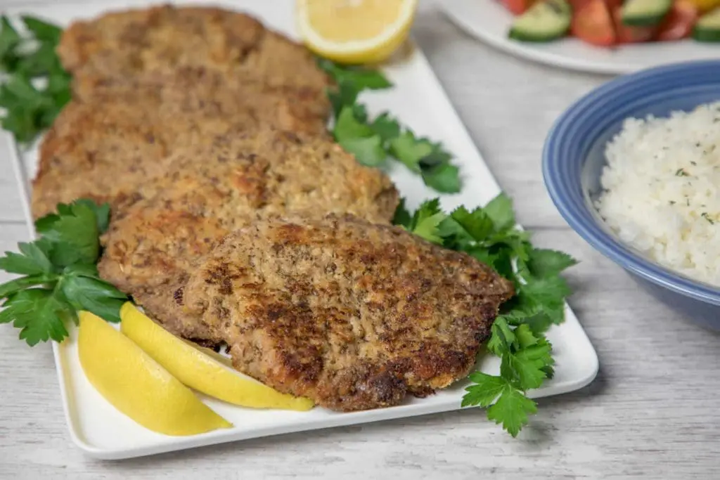 Flax Crusted Pork Cutlet