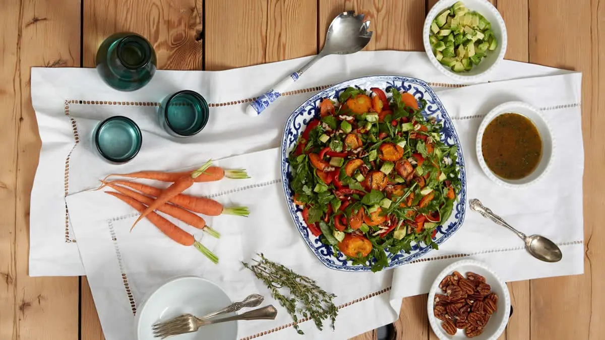 Grilled Carrots with Maple Dijon Dressing