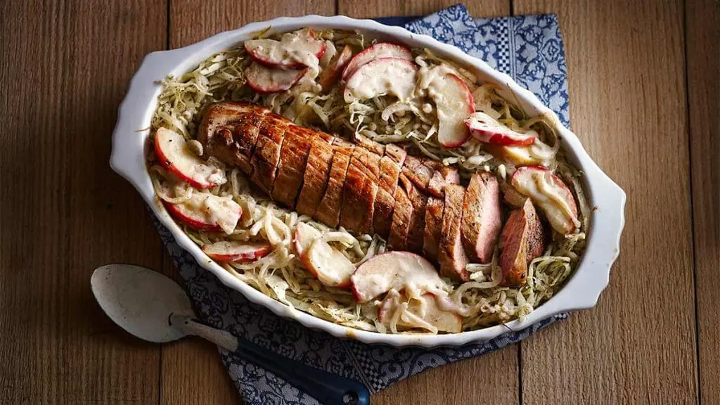 PorkAppleandCabbageBarleyCasserole