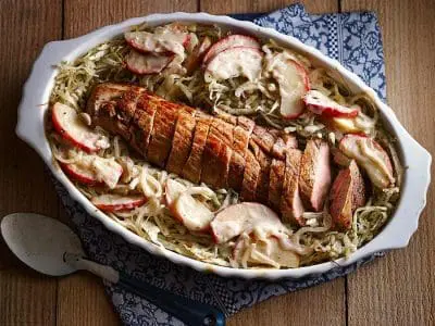 PorkAppleandCabbageBarleyCasserole