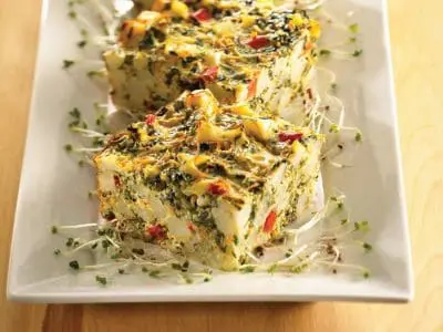 Spinach and Potato Frittata feature