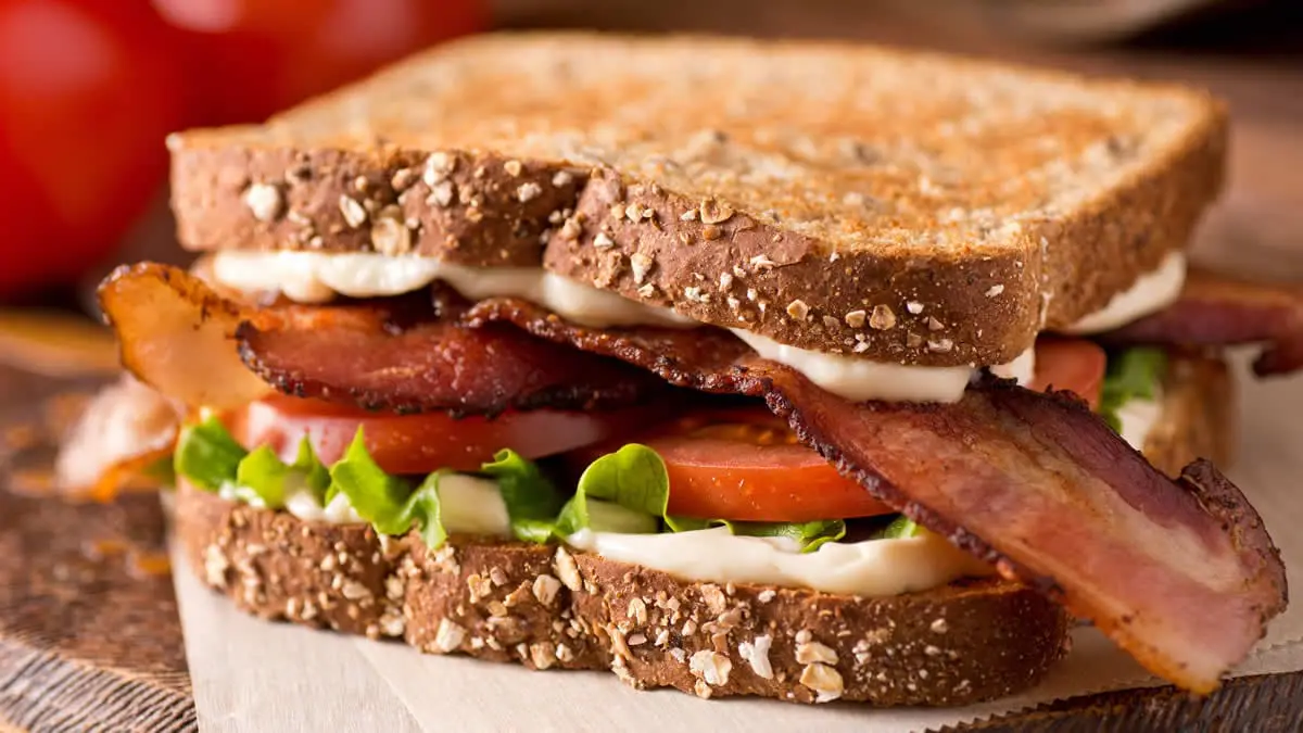 Toasted BLT sandwich