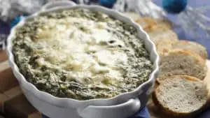Baked Spinach & Artichoke Dip with Gouda