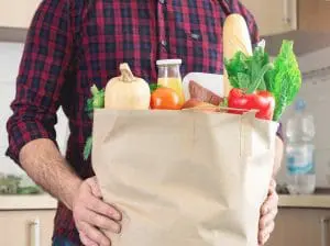 groceries in a bag