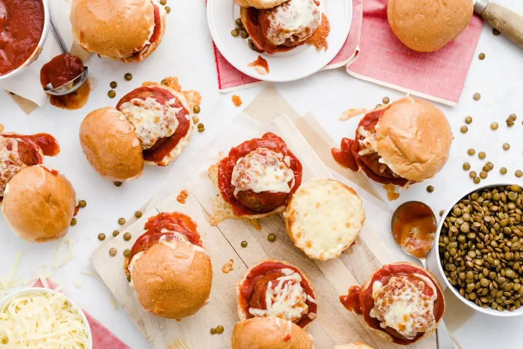 Lentil Meatball Sliders