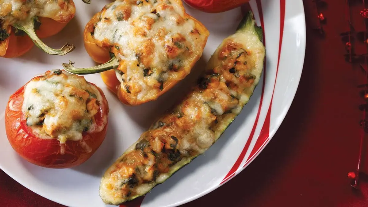 turkey-mozzarella-stuffed-veggies
