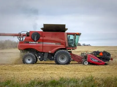 combine in field