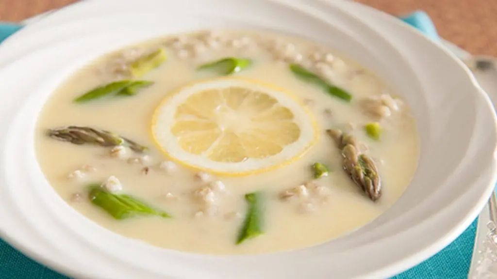 barley asparagus soup