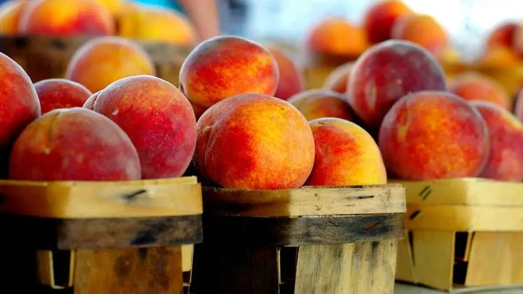 buying peaches
