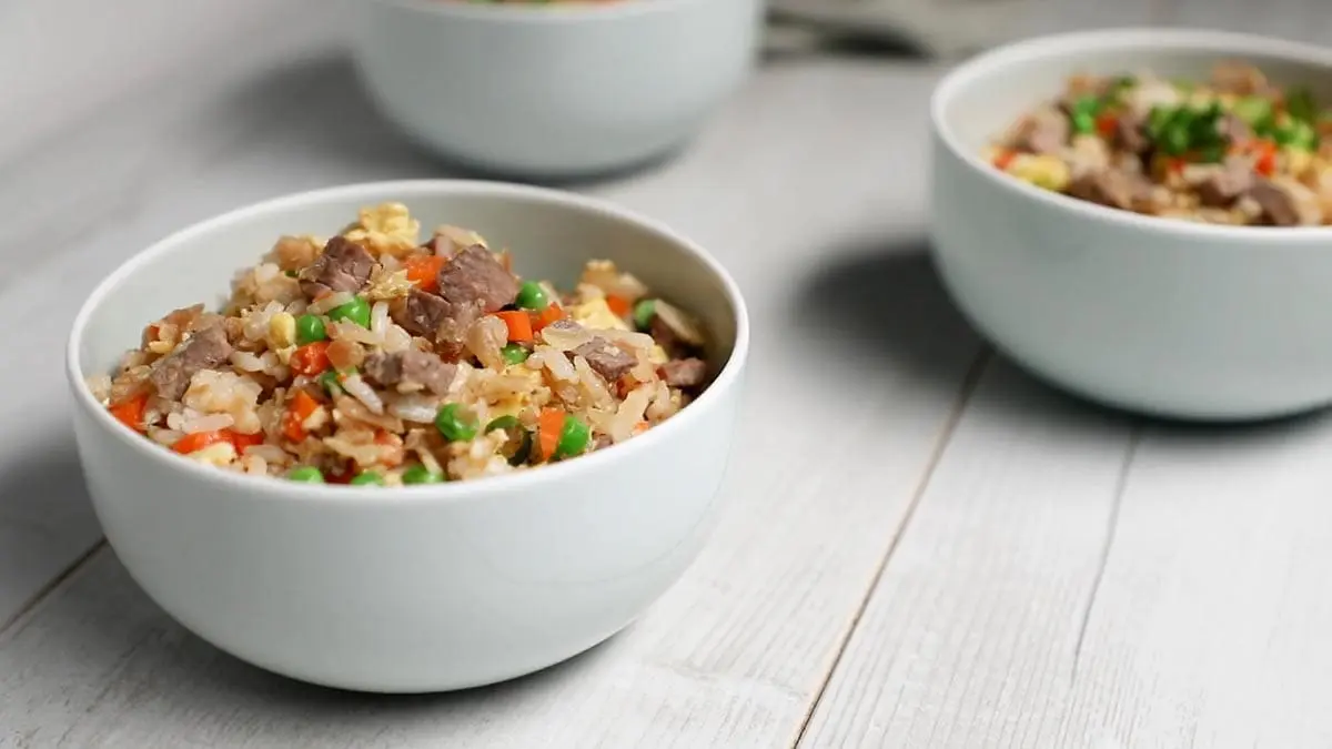 beef and egg fried rice