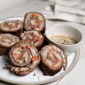 beef sushi rolls