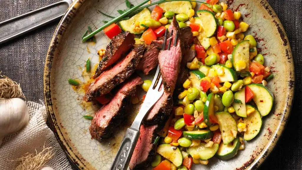 Cajun-Spiced-Beef-Steak-with-Harvest-Saute