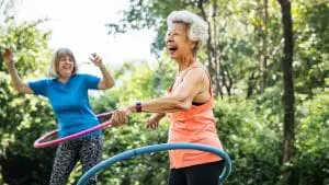 senior lady exercising