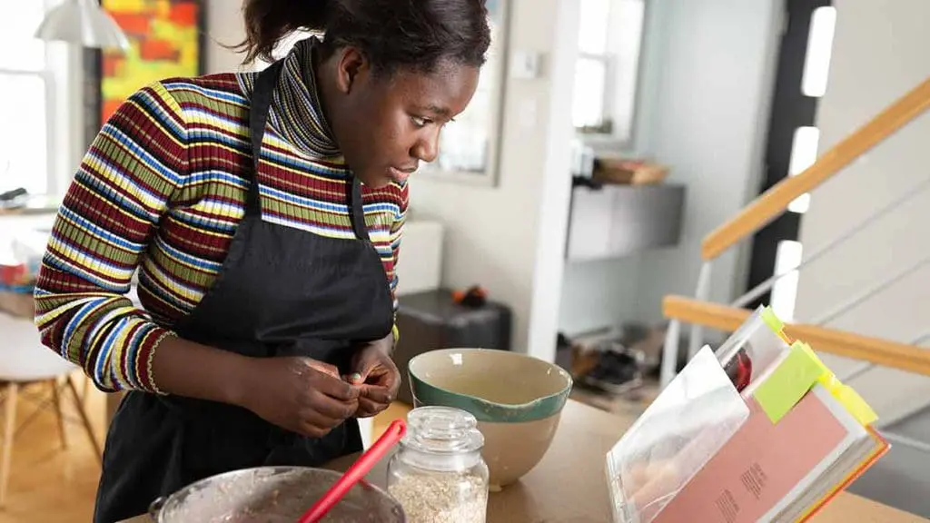 woman baking