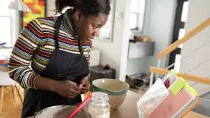 woman baking