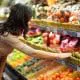 women shopping produce