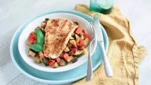 blackened-basa-fillets-with-rataouille