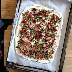 frozen yogurt bark