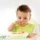 baby eating food