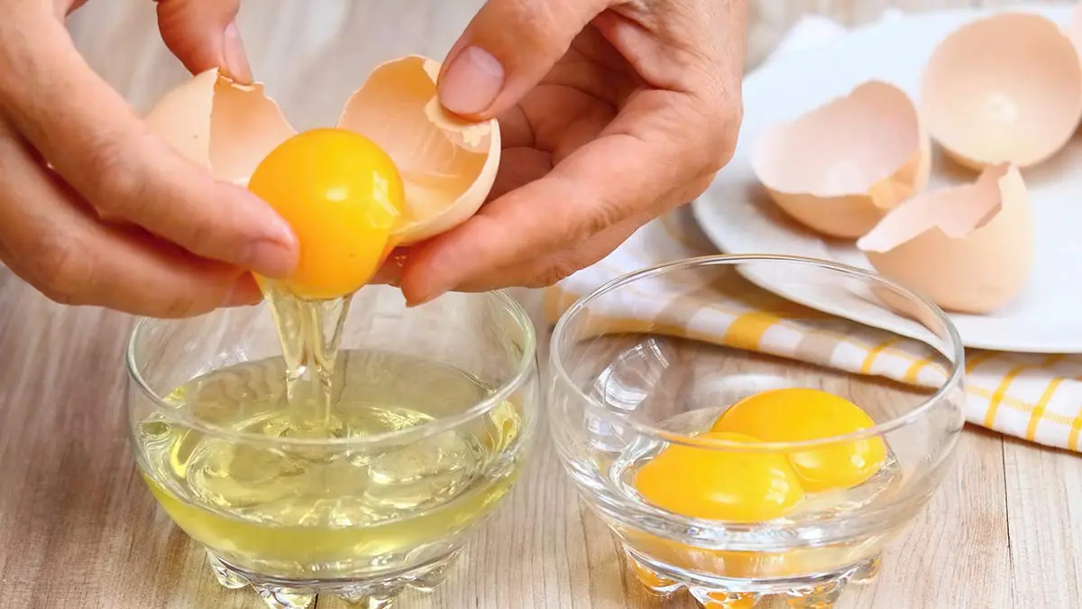 cracking eggs