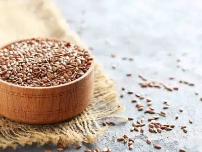 flaxseed in a bowl