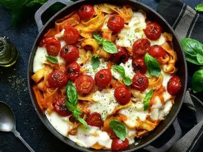 dish in cast iron pot