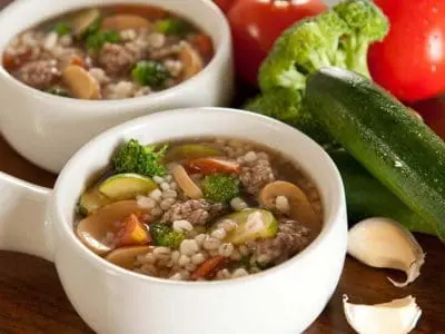 barley beef broccoli soup