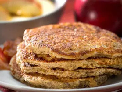 Overnight Oat And Apple Pancakes