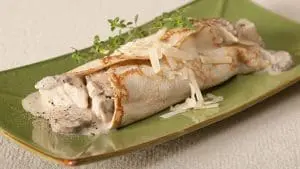 chicken mushroom crepes