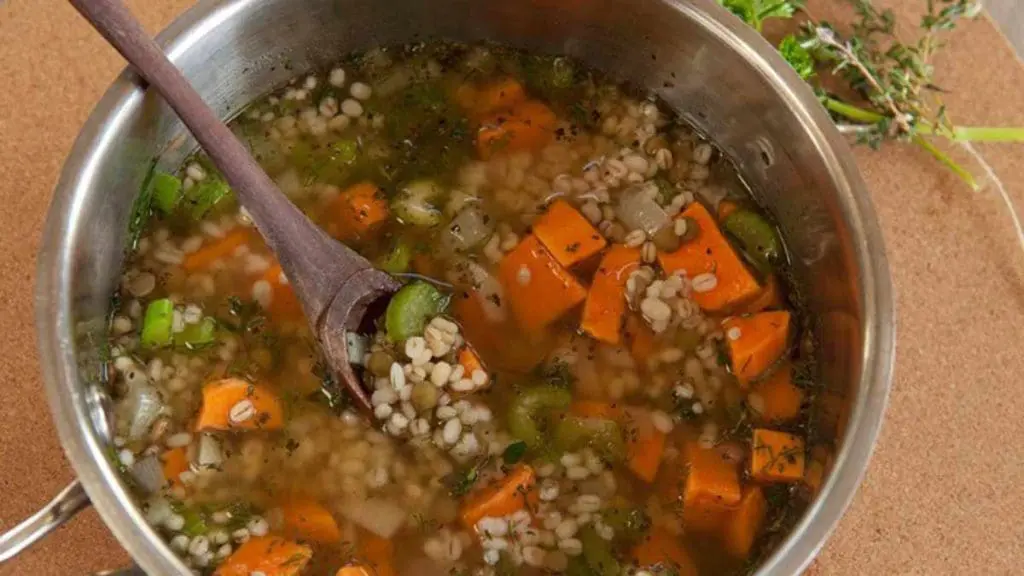 lentil barley sweet potato soup