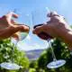 red and white wine