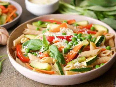 pasta on plate
