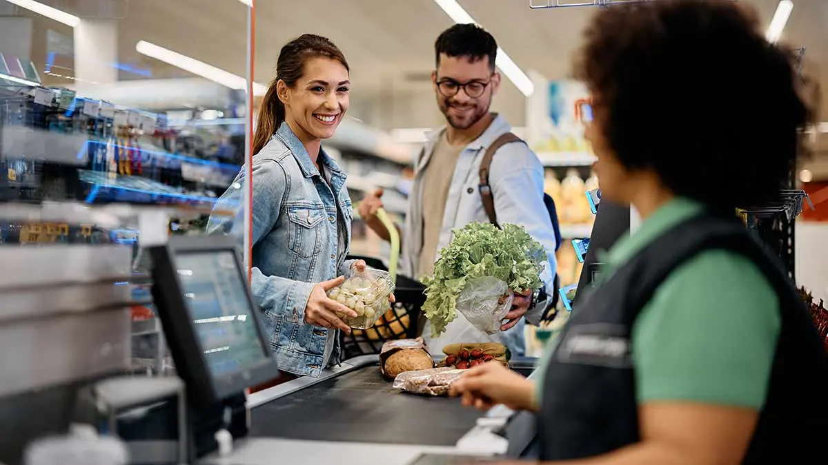 buying groceries