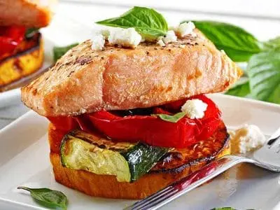 grilled-vegetable-and-salmon-stacks