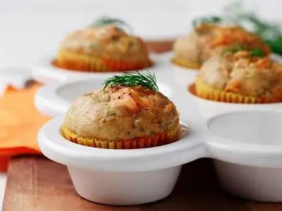 salmon-and-dill-pancake-muffins