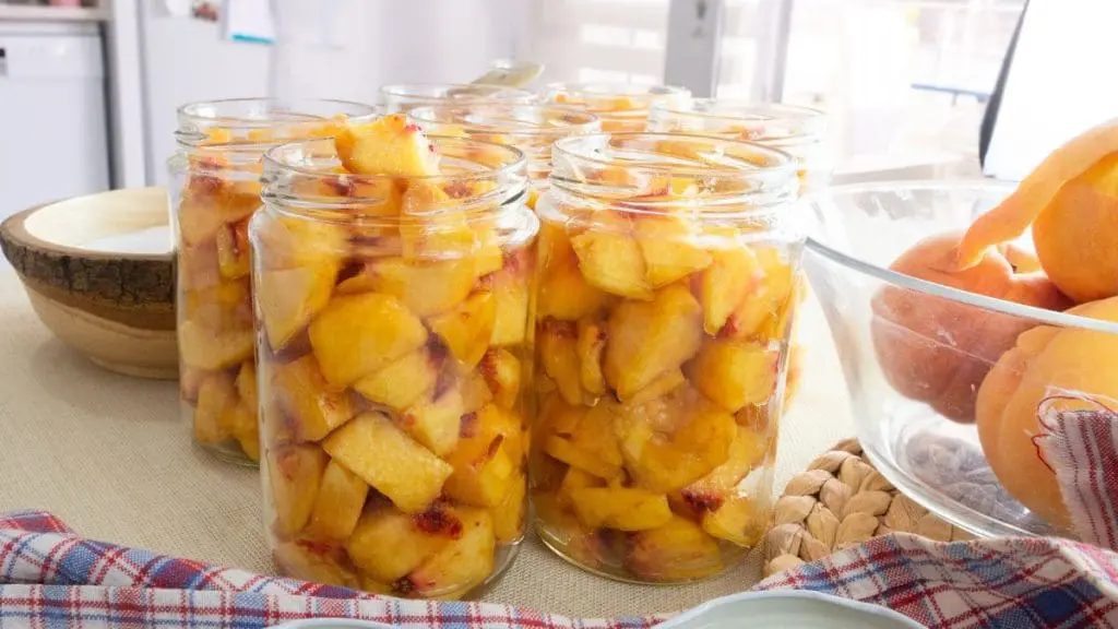 canning peaches