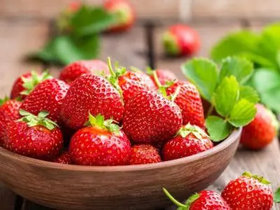 Strawberries in a Bowl