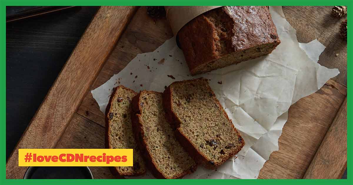 Cinnamon Zucchini Flax Loaf - Canadian Food Focus