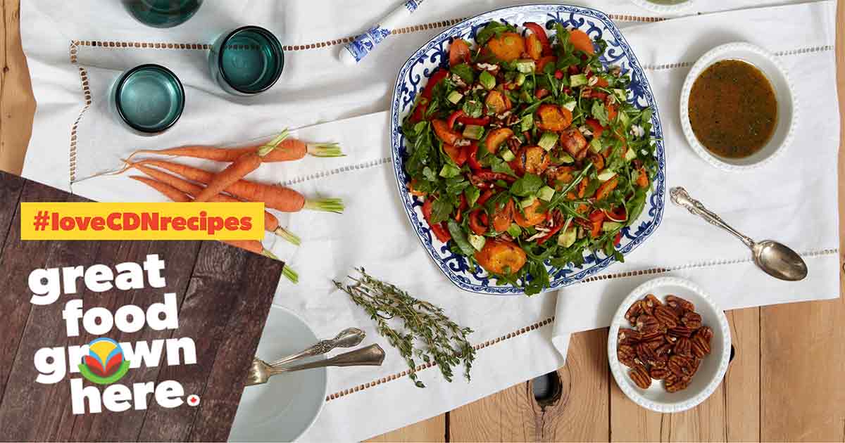 Grilled Carrots with Maple Dijon Dressing - Canadian Food Focus