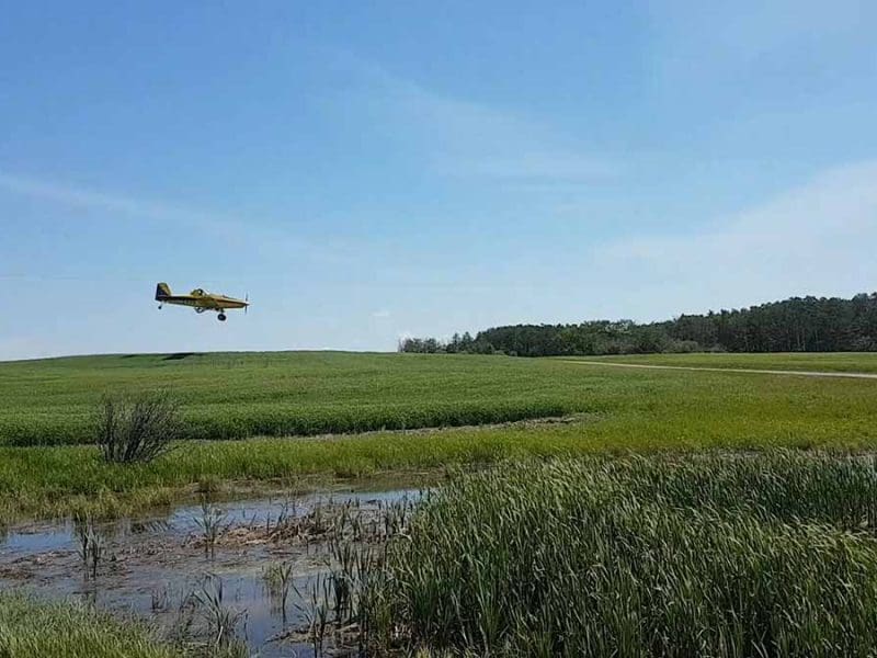 Sustainable-Farming-aerial-fungicide application