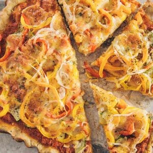 barley-crust-sweet=pepper-onion-pizza