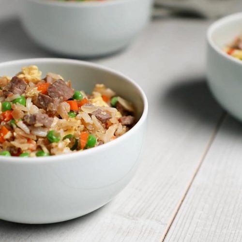 beef and egg fried rice
