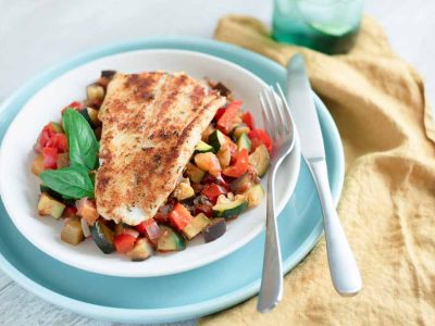 blackened-basa-fillets-with-rataouille