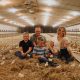 farm family in hick barn