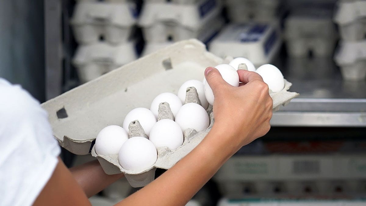 eggs at grocery store