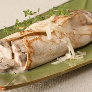 chicken mushroom crepes