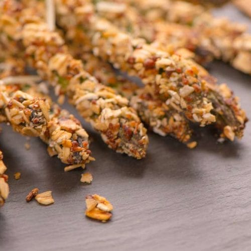 Parmesan-and-Oat-Breaded-Asparagus