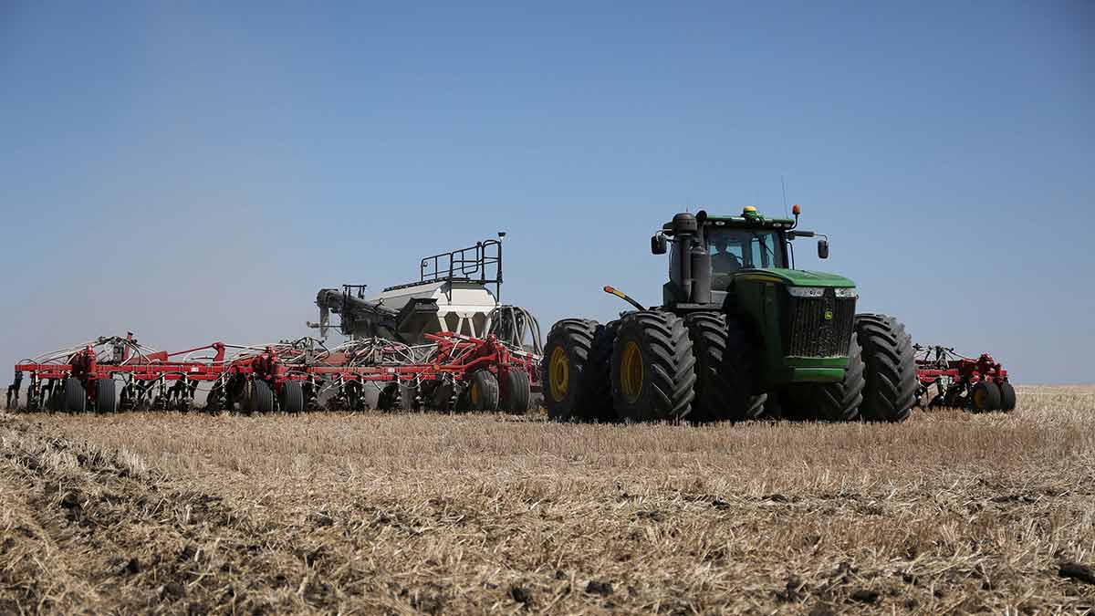 seeder in field
