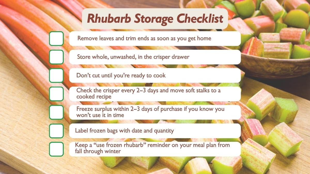 How to Store Rhubarb - Canadian Food Focus