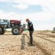 working on sprayer